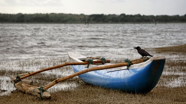 eenzame vissersboot