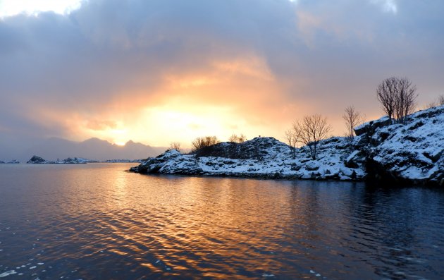 in een RIB boot op de fjord