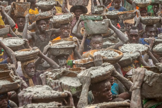 Modderen in Djenné