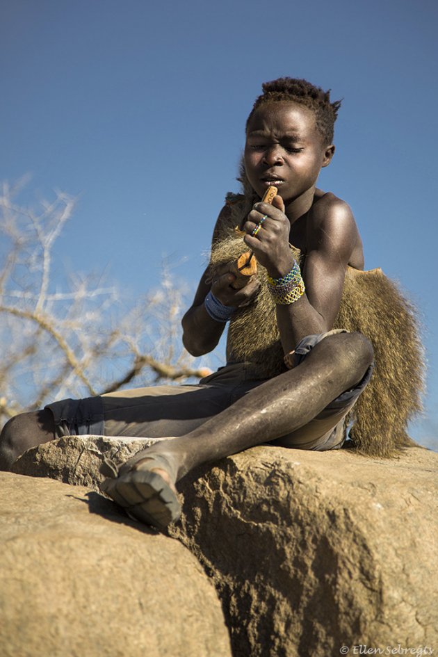 Hadza hunterjongen