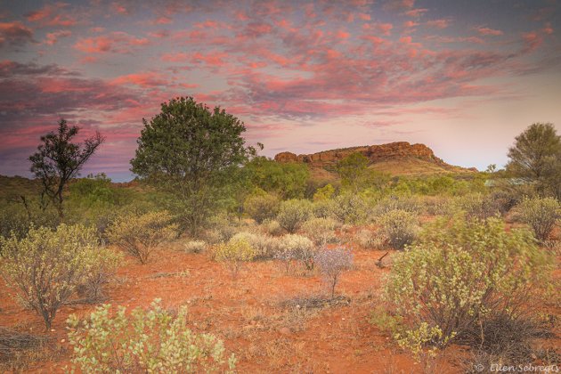 Zonsondergang bij Kings Canyon