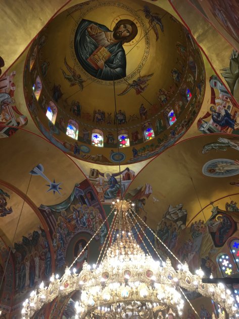 Monastery of Agios Gerasimos ,midden op het eiland Kefalonia.