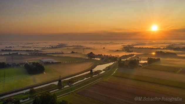 Zonsopkomst in Noord Holland