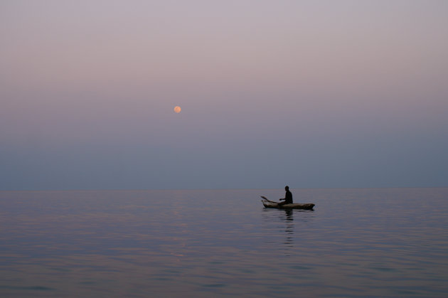 Visser op Lake Malawi