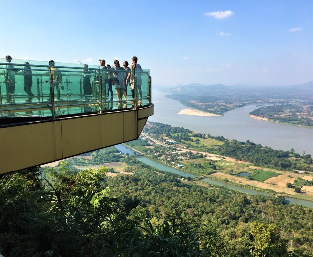 Skywalk boven de Mekong.