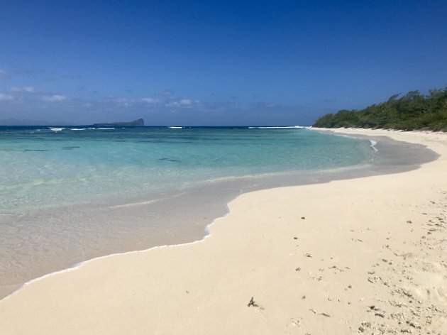 Empty beach Flat island