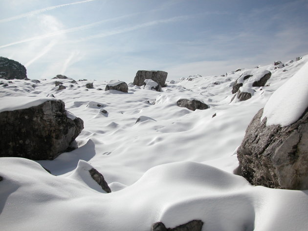 Sneeuw en Rotsen