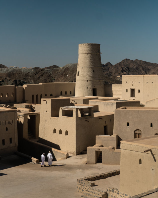 Locals in Omani fort