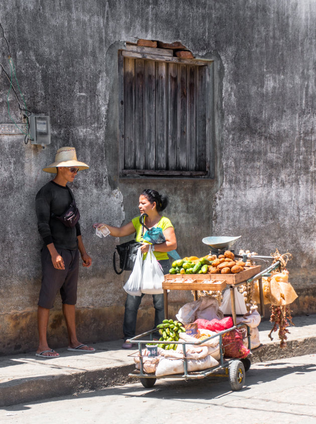 Groenteman in de Baracoa