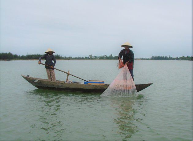 Visser in Hoi An.