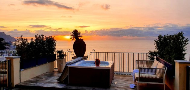 Hotel met prachtig balkon in Amalfi