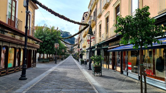 Sorrento, vlak voor kerst