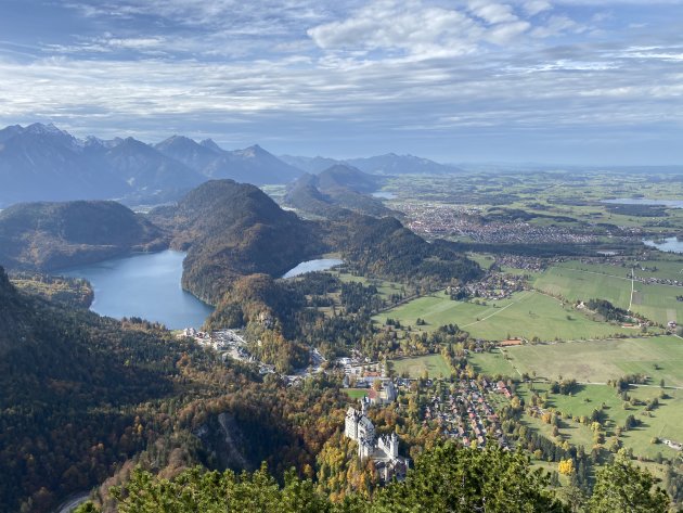 Uitzicht op Schloss Neuschwanstein