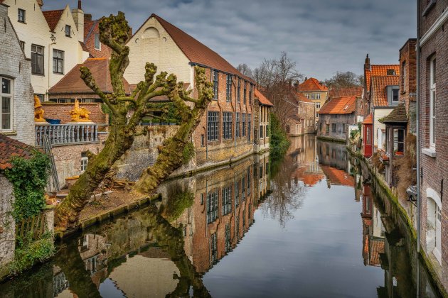 Vanaf een klein bruggetje