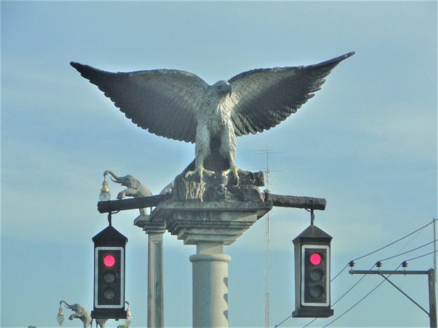 Verkeerslichten in Krabi.