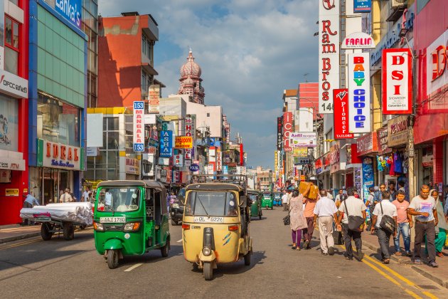 Winkelstraten in Colombo