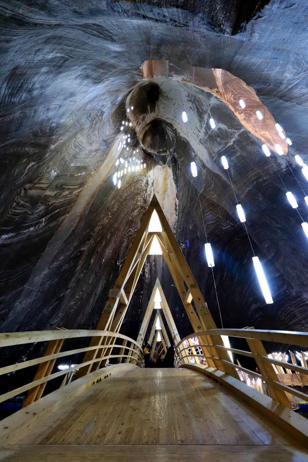 Salina Turda, 120m. onder de grond