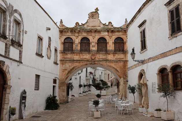 Coronaproof pleintje in Ostuni