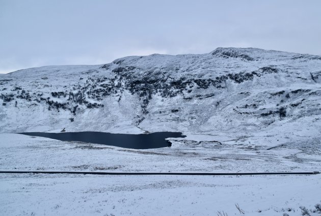 Sneeuw in de Highlands