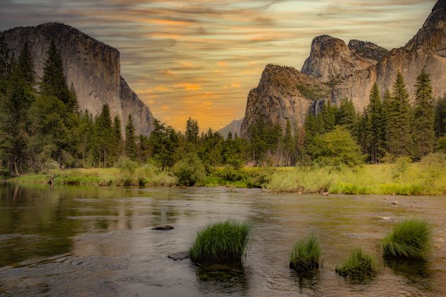 Uitzicht op de Yosemite vallei