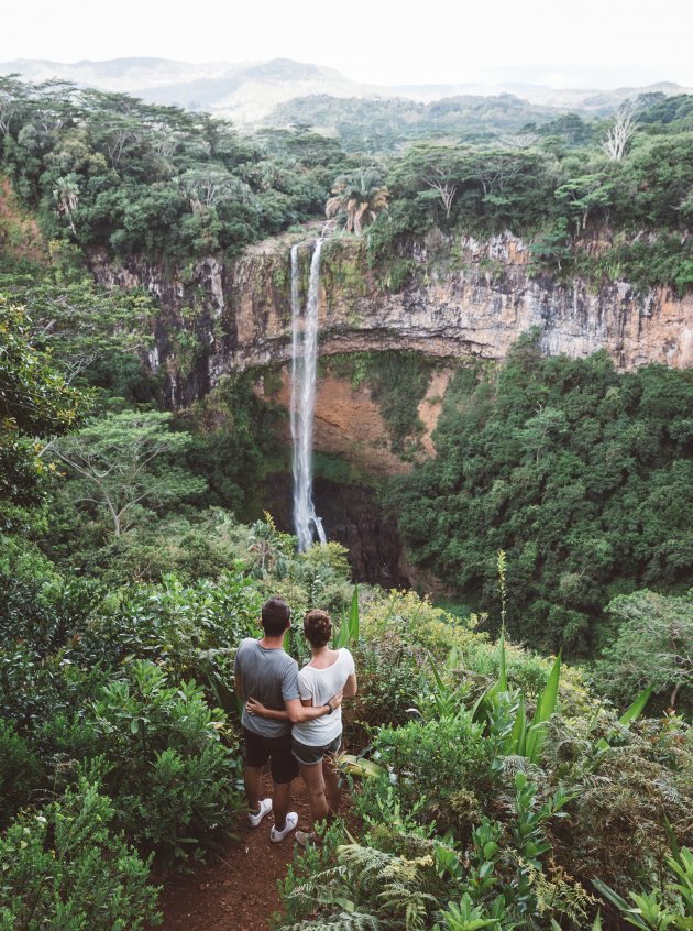 With love from the Chamarel falls