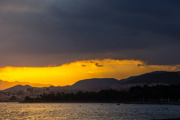 Magische zonsondergang.