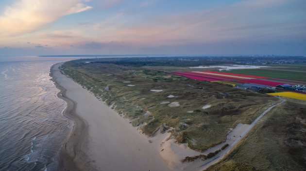 zonsondergang boven Texel