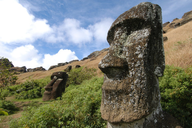 paasbeeld bij rano raraku