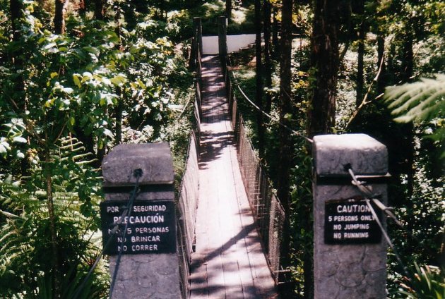 Hangbrug in Arenal