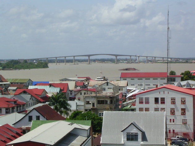 Paramaribo vanaf de kerk