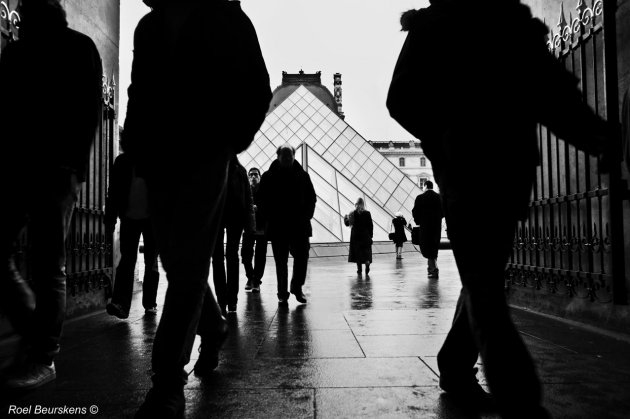 leaving the Louvre