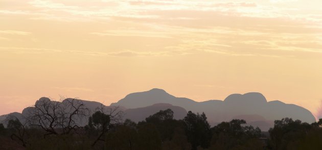 Kata Tjuta in het ochtendlicht