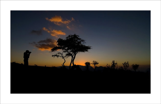 The photographer at Sunset