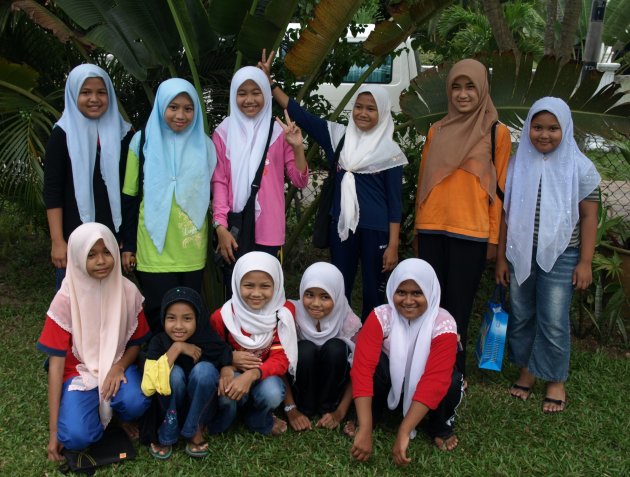 Moslim meisjes in Kota Bharu