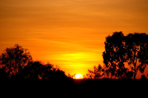 Sunrise over the outback