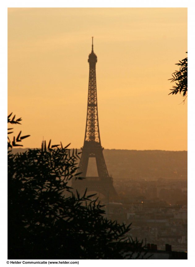 Avondlicht vanaf Montmartre