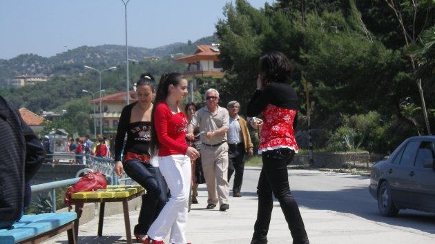 1 mei parade bij Vlora