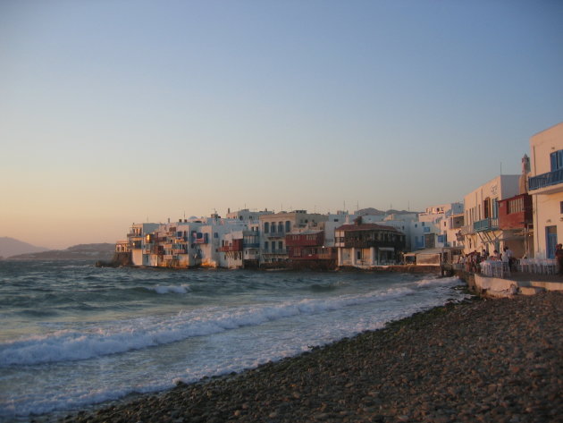 Zonsondergang op Mykonos