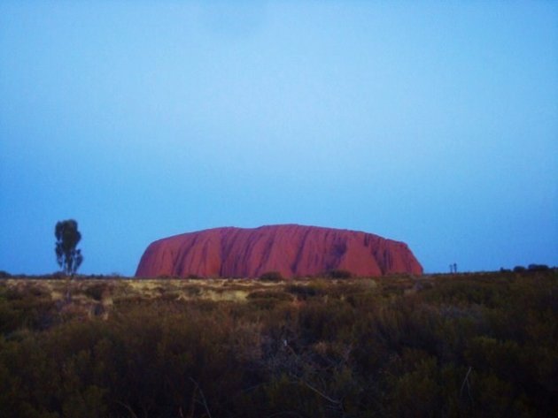 Ayers Rock zonsondergang