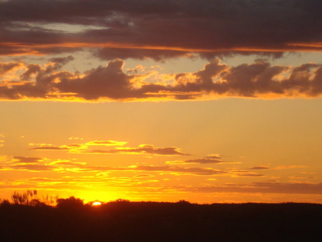 Zonsondergang Kings Canyon