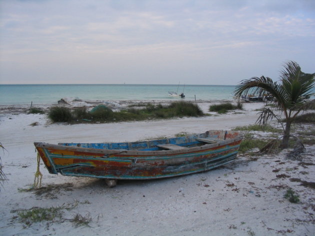 Vissersbootje op Isla Holbox