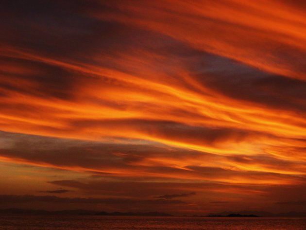 Whitsunday Islands zonsondergang