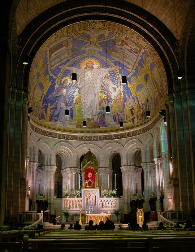 Parijs, Sacre Coeur van binnen.