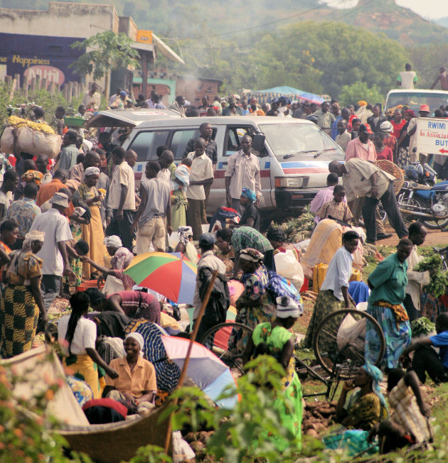 markt in Uganda