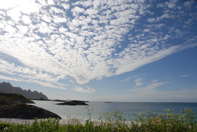 Prachtige wolkenlucht in Andenes