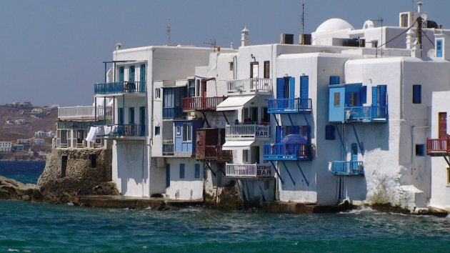 Het haventje van Mykonos