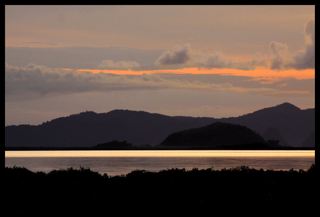 sunset at Quan Lan