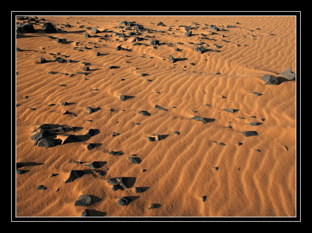 "golvend" zand.