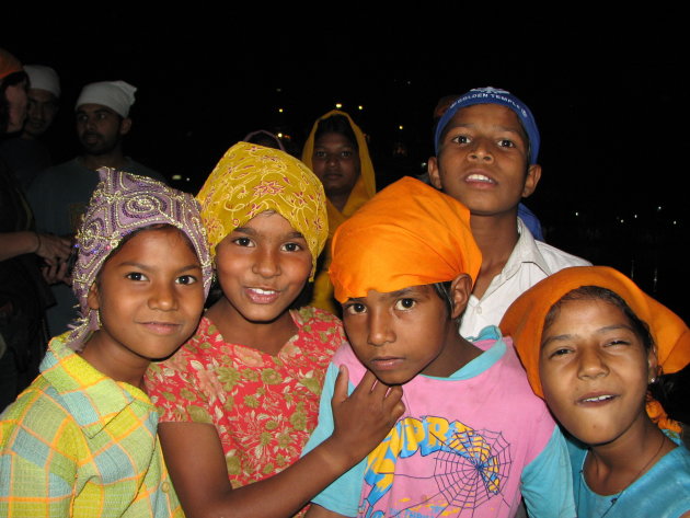 Sikh kinderen in Amritsar