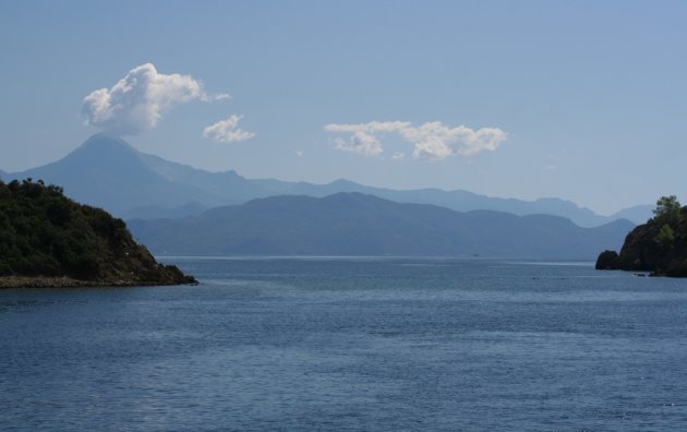 voor anker in Tersane Bay